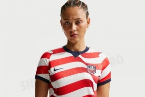 美国队2026天下杯主客场球衣：充满星条旗设计元素_24直播网