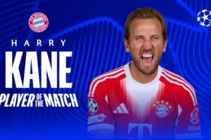 2进球4过人乐成！凯恩中选拜仁4-1亚特兰大一役全场最佳_24直播网