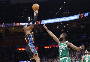 Skip：凯尔特人将直指总决赛 而雷霆得顶住马刺的挑战_24直播网