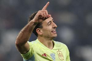 奥亚萨瓦尔近10次代表国家队出战均有进球或助攻，，，，，，西班牙队史首人_24直播网