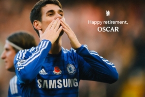 蓝军生涯203场造69球+套现6万万！切尔西祝福奥斯卡：退役快乐！_24直播网