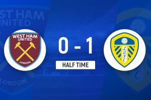 半场-田中碧精彩抽射破门两队门将均献神扑 利兹联1-0西汉姆联_24直播网