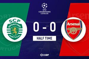 半场-阿森纳暂0-0葡萄牙体育 阿劳霍失单刀马杜？？？？？乔蛑锌騙24直播网