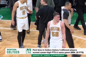 人才济济！哈珀、加尔扎、谢尔曼皆砍下生涯新高 绿军队史首次_24直播网