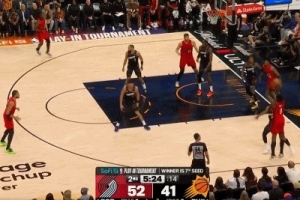 乘胜追击！格兰特三分穿针轰停敌手 开拓者领先太阳14分_24直播网