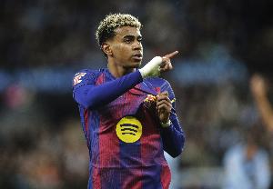 每体巴萨球员评分：亚马尔8分最高，，首发孔德5分最低，，加维7分_24直播网