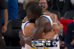 这真黑不了！追梦掏口袋单断小卡 库里罚进一球险些要杀死角逐了_24直播网