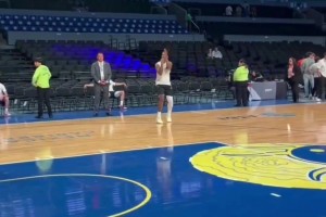 备战G同盟季后赛！杨瀚森赛前热身，，，，，，看上去状态相当不错！_24直播网